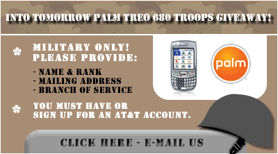 Into Tomorrow Palm 680 Troops Giveaway!